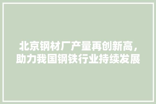 北京钢材厂产量再创新高，助力我国钢铁行业持续发展