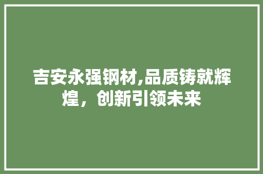 吉安永强钢材,品质铸就辉煌，创新引领未来