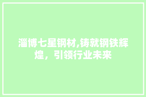 淄博七星钢材,铸就钢铁辉煌，引领行业未来