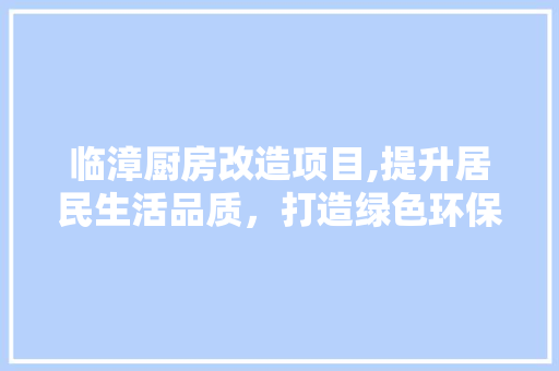 临漳厨房改造项目,提升居民生活品质，打造绿色环保新空间