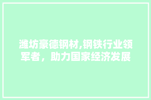 潍坊豪德钢材,钢铁行业领军者，助力国家经济发展