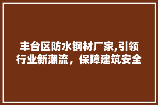 丰台区防水钢材厂家,引领行业新潮流，保障建筑安全