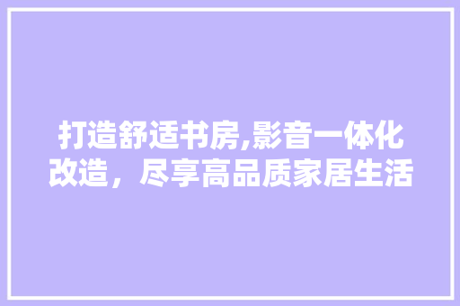 打造舒适书房,影音一体化改造，尽享高品质家居生活